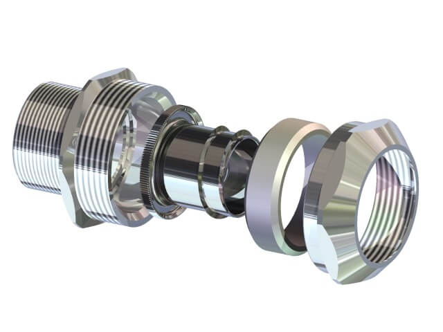 Муфта вводная МВН-НС-М20-МР20 IP67 ГОФРОМАТИК (ЗЭТАРУС) с наружной ...