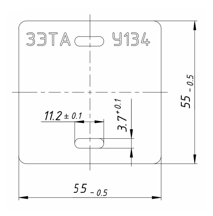 Кабельная бирка маркировочная У134 квадратная,  оптом и в розницу .