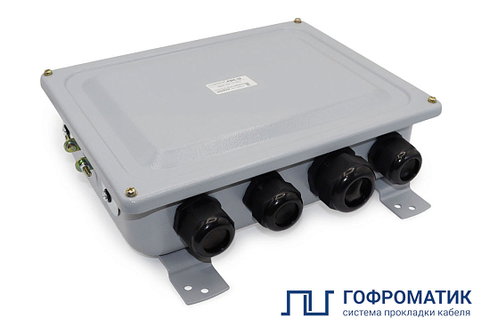 Коробка с зажимами наборными КЗНС-32 У2 IP54  пластиковый ввод ГОФРОМАТИК