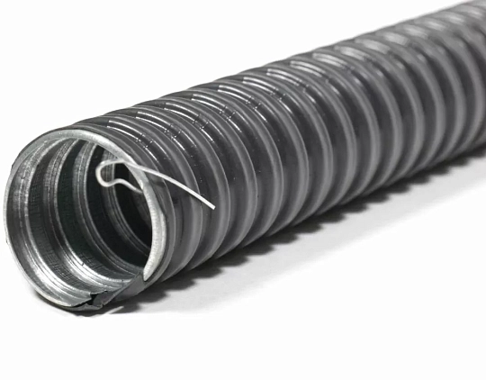 Металлорукав в ПВХ изоляции Р3-ЦП нг LS 50 (15 м/уп.) с протяжкой ГОФРОМАТИК