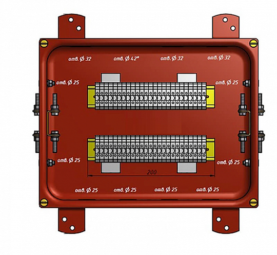 Коробка соединительная КС-30 УХЛ1,5  IP65 металлические заглушки ГОФРОМАТИК