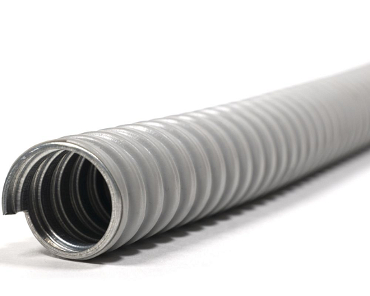 Металлорукав в ПВХ изоляции Р3-ЦП нг 32 (25 м/уп.) серый ГОФРОМАТИК
