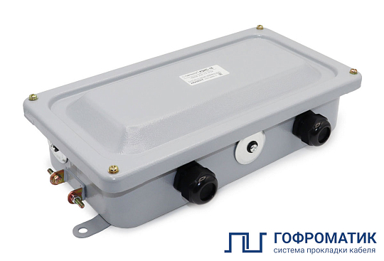 Коробка с зажимами наборными КЗНС-16 У2 IP54  пластиковый ввод ГОФРОМАТИК