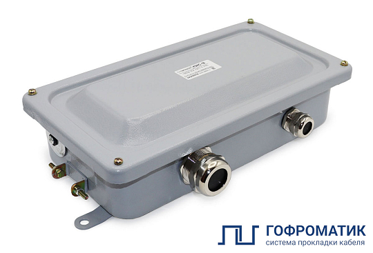Коробка с зажимами наборными КЗНС-16 УХЛ1,5 IP65  латунный ввод ГОФРОМАТИК