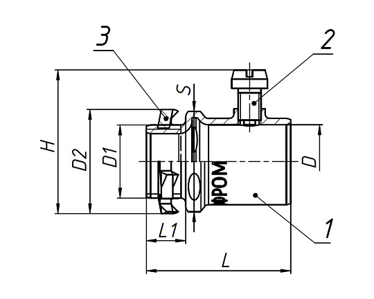 Муфта вводная М25Т25 IP40  ГОФРОМАТИК 